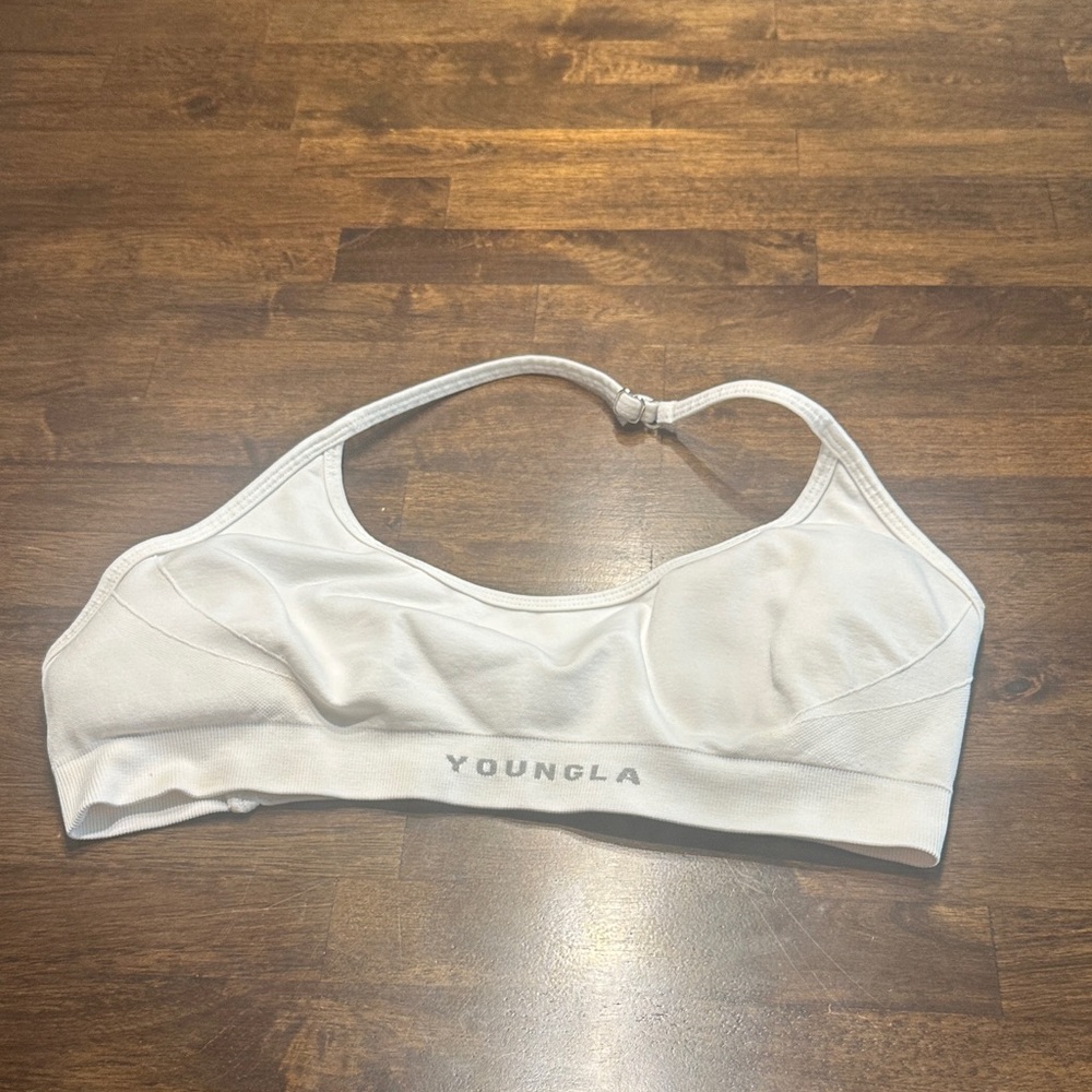 YoungLA Women's White Sports Bra